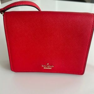 Kate Spade crossbody bag red